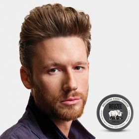 REUZEL styled hair textured look showing volume and matte finish for modern style