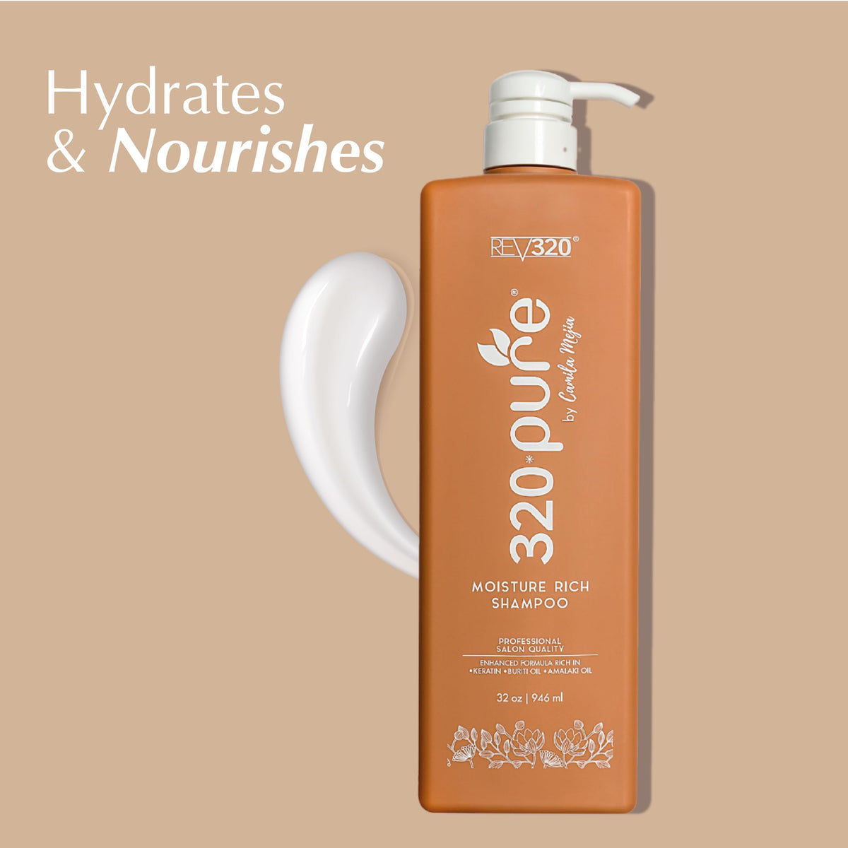 Rev320 argan and jojoba oils close-up highlighting nourishment benefit