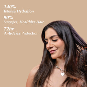 Rev320 shampoo lather texture demonstrating gentle cleansing and moisture