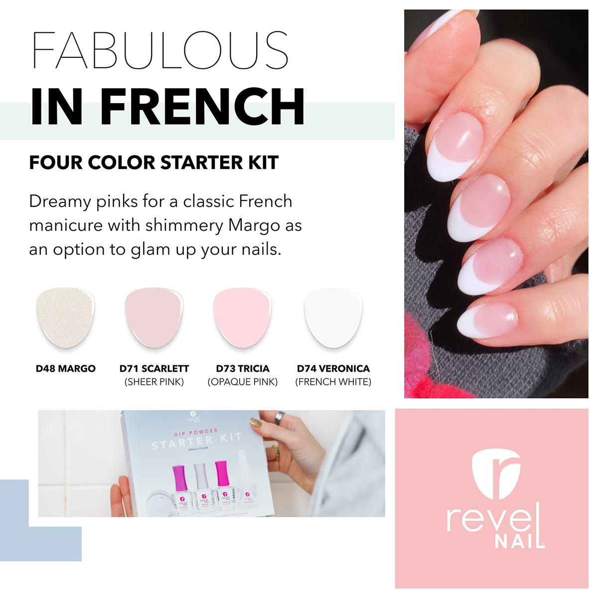 Revel Nail powder texture close-up highlighting smooth coverage