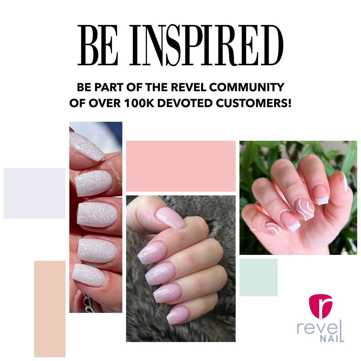 Revel Nail kit beside hand for size comparison and travel convenience