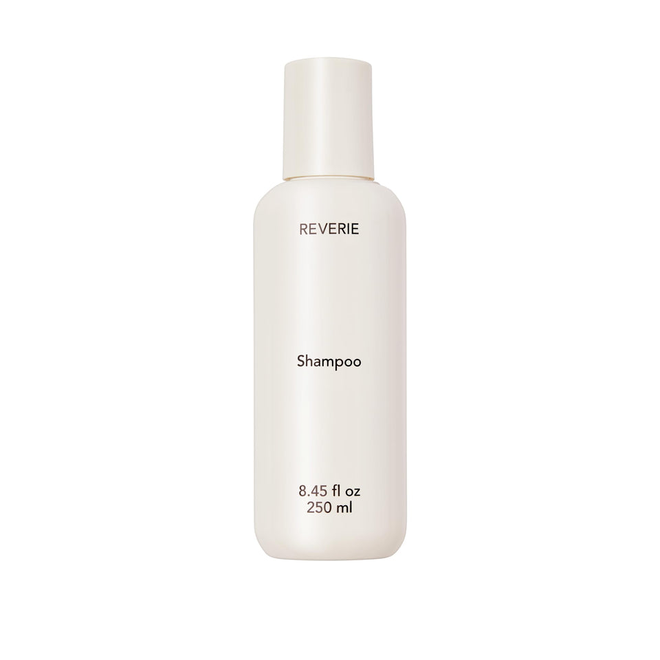 REVERIE bottle front view showing clean-label design and benefits