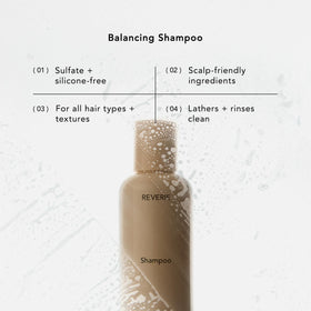 REVERIE rich foam lather in hands demonstrating gentle cleansing