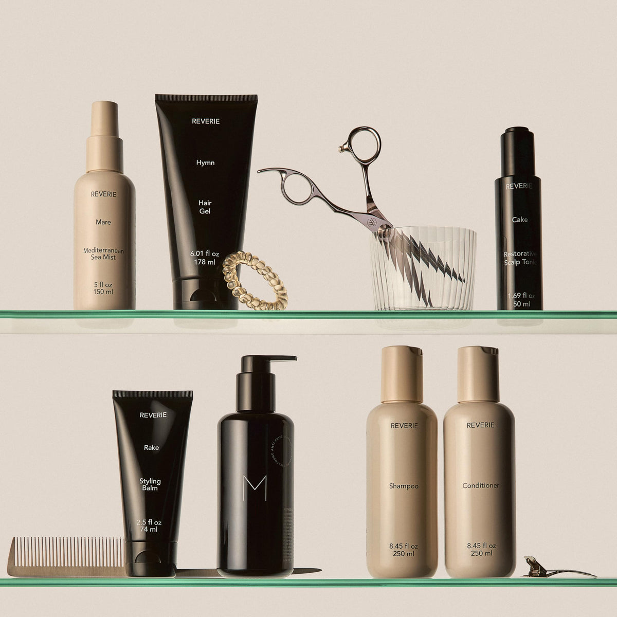 REVERIE label close-up reading ingredients and pH reassurance
