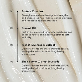 REVERIE applied to damp hair to demonstrate frizz control and heat protection