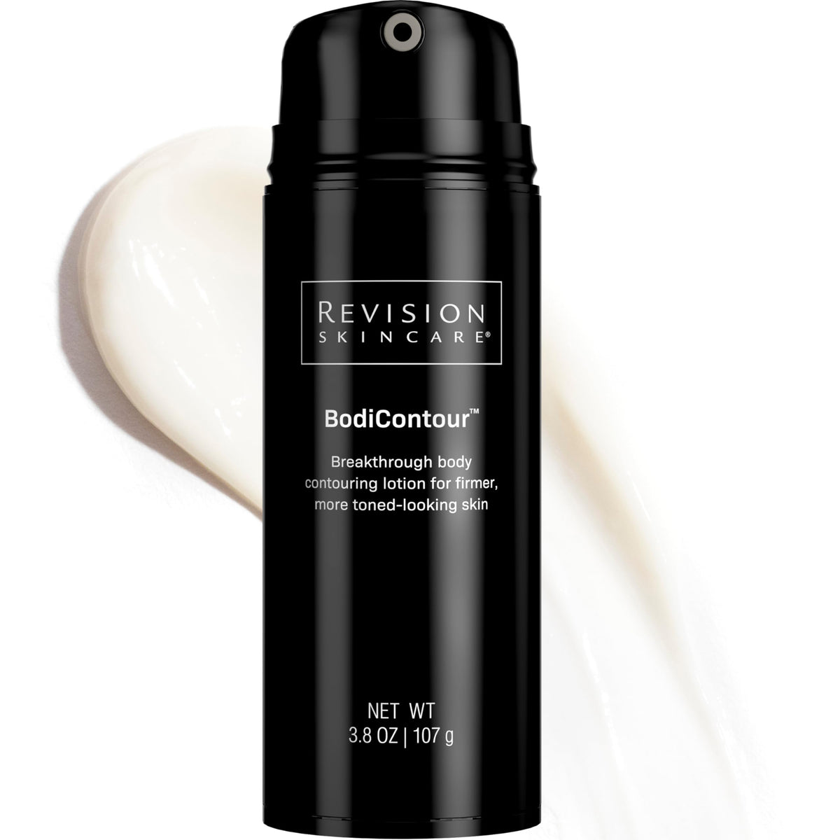 Revision Skincare BodiContour™ front packaging shows product and size benefit firming