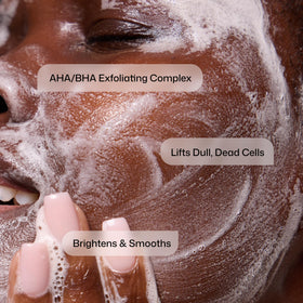 Revision Skincare label close-up showing active ingredients and benefits