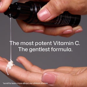 Revision C+ serum texture on dropper showing lightweight absorbent consistency