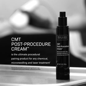 Revision Skincare CMT cream texture close-up highlights lightweight soothing hydration