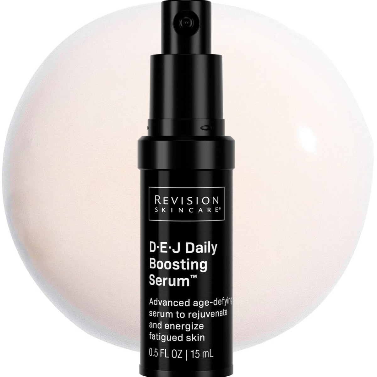 Revision Skincare front packaging shows serum bottle for clear product identity and trust