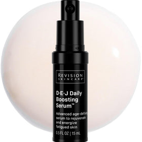 Revision Skincare front packaging shows serum bottle for clear product identity and trust