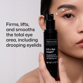 Revision Skincare pump detail of applicator highlighting hygienic dispenser and easy application