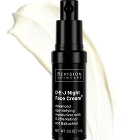 Revision Skincare D·E·J Night Face Cream jar front view showing packaging and size benefit