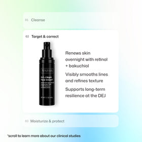 Revision Skincare product label closeup showing directions and ingredient clarity