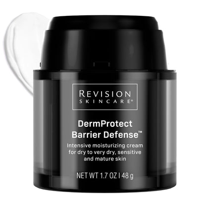 Revision Skincare front packaging showing 1.7oz jar and product labeling for recognition and trust