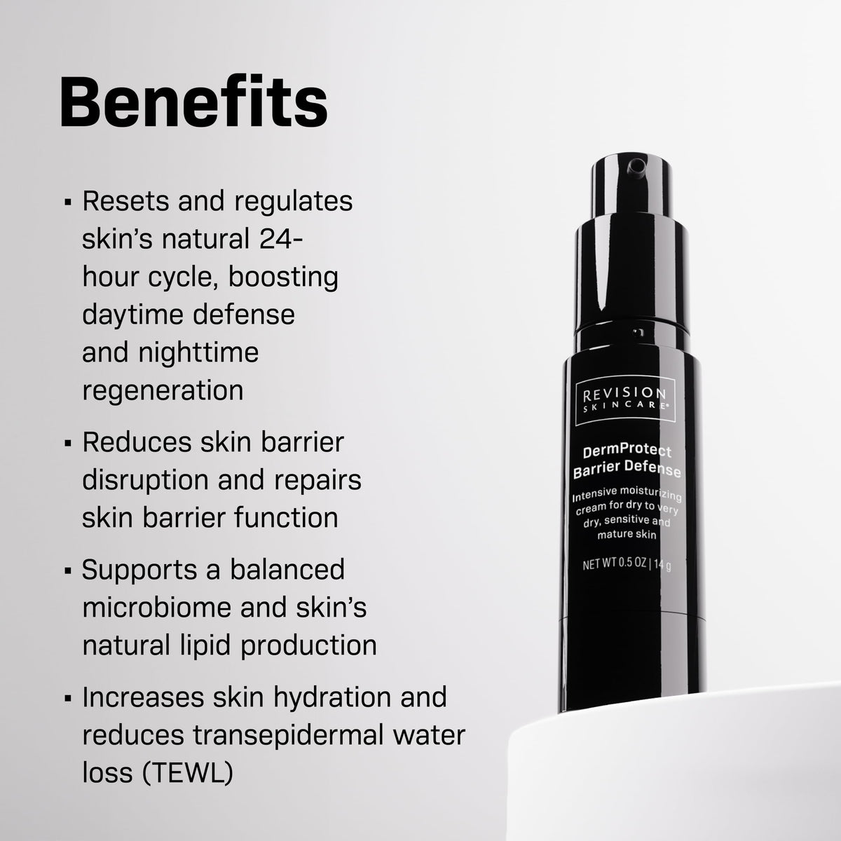 Revision Skincare DermProtect cream texture close-up showing rich hydrating consistency