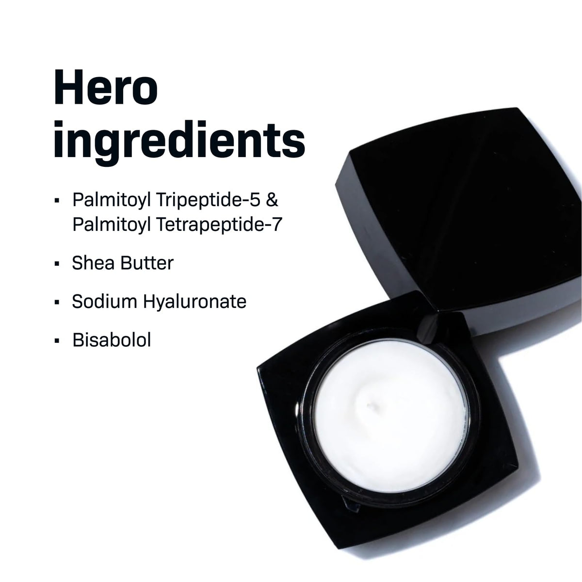 Revision Skincare label close-up displaying peptides and ingredient callouts