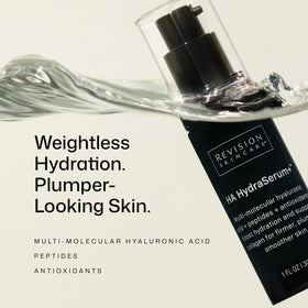 Revision Skincare bottle on hand for scale showing travel-friendly 0.5 fl oz benefit
