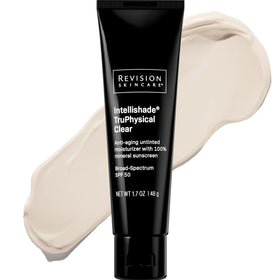 Revision Skincare Intellishade front packaging shows SPF 50 protection and benefits