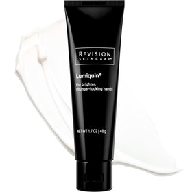 Revision Skincare Lumiquin front packaging showing tube and label for clear identification and trust