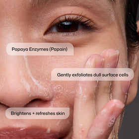 Revision Skincare foam lather demonstrating effective cleansing benefit