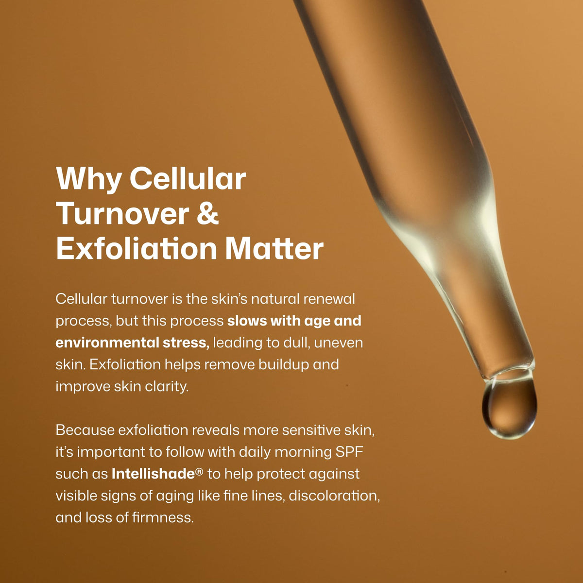 Revision Skincare applying serum to skin showing even spread and quick absorption