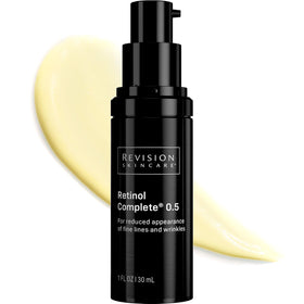 Revision Skincare front packaging showing bottle and logo benefits
