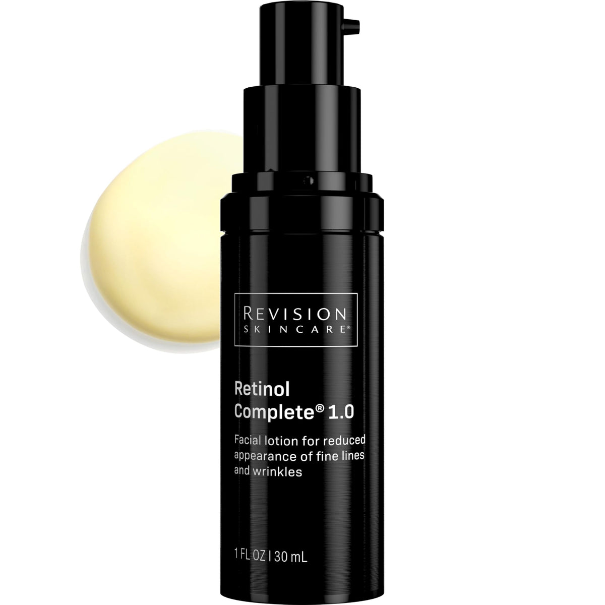 Revision Skincare front packaging showing bottle and label, highlighting anti-aging benefits