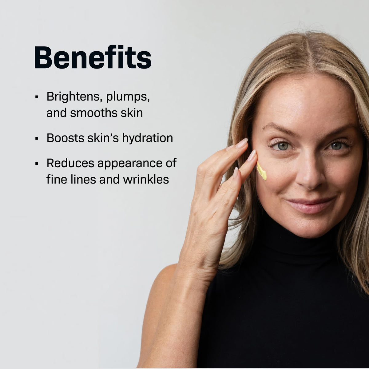 Revision Skincare pump dispense detail demonstrating controlled application