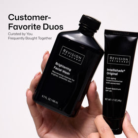 Revision Skincare label detail emphasizing active vitamins and acids