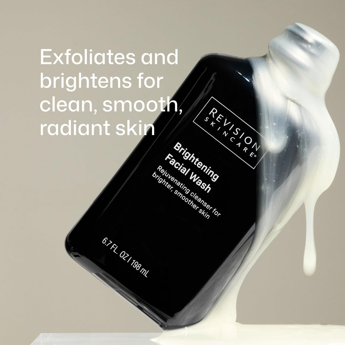 Revision Skincare pump dispenser highlighting easy controlled application