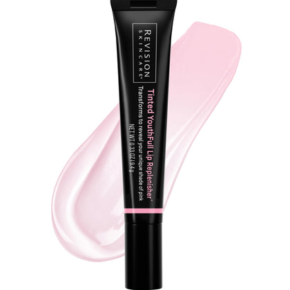 Revision Skincare front packaging tube showing product branding and compact size for travel