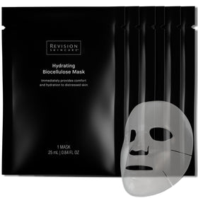 Revision Skincare front packaging showing six individually wrapped sheets and calming design