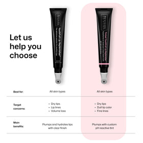 Revision Skincare used under lipstick showing added comfort and improved wear