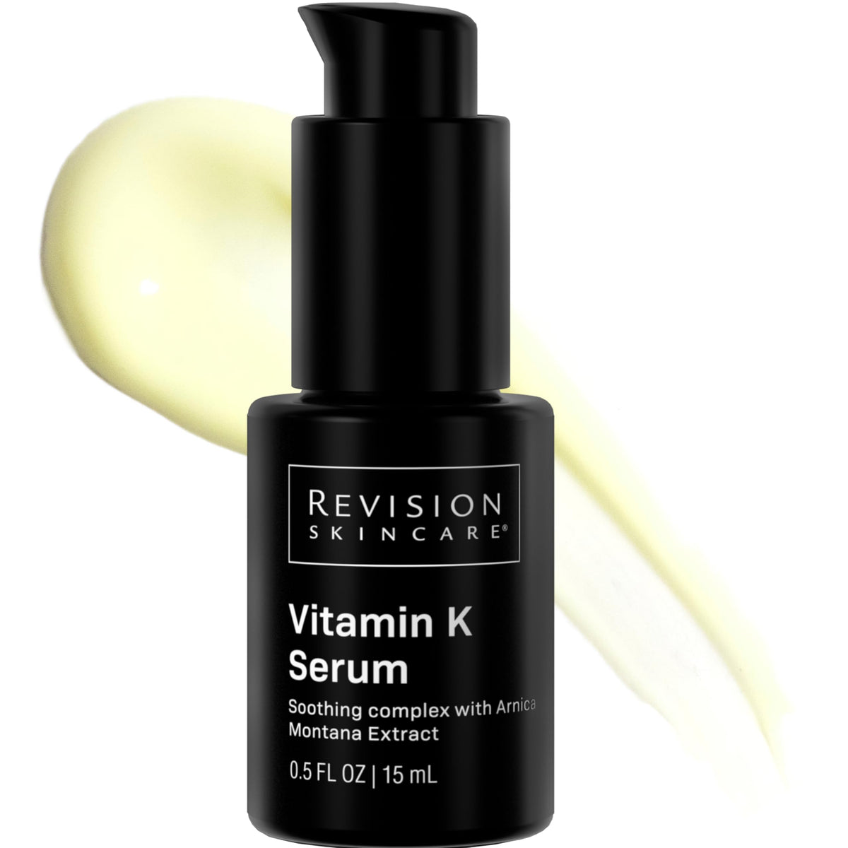 Revision Skincare Vitamin K Serum front packaging shows bottle and label, reassuring professional quality