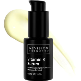Revision Skincare Vitamin K Serum front packaging shows bottle and label, reassuring professional quality