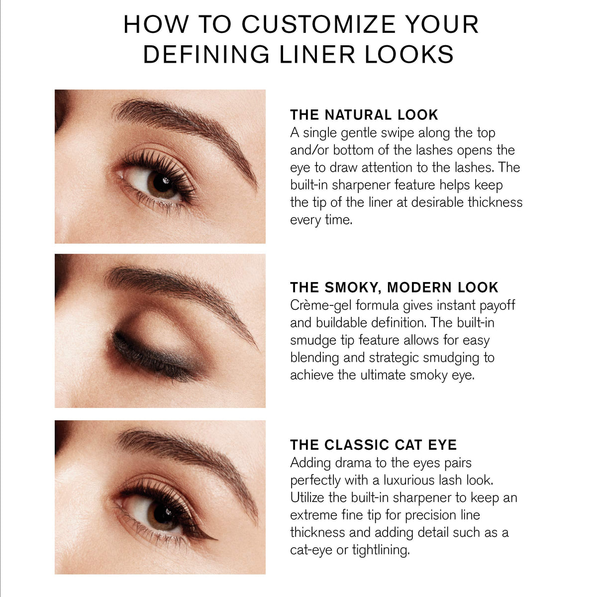 RevitaLash creamy texture stroke on skin illustrating smooth glide