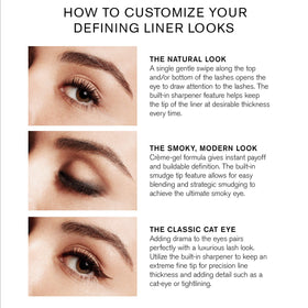 RevitaLash creamy texture stroke on skin illustrating smooth glide