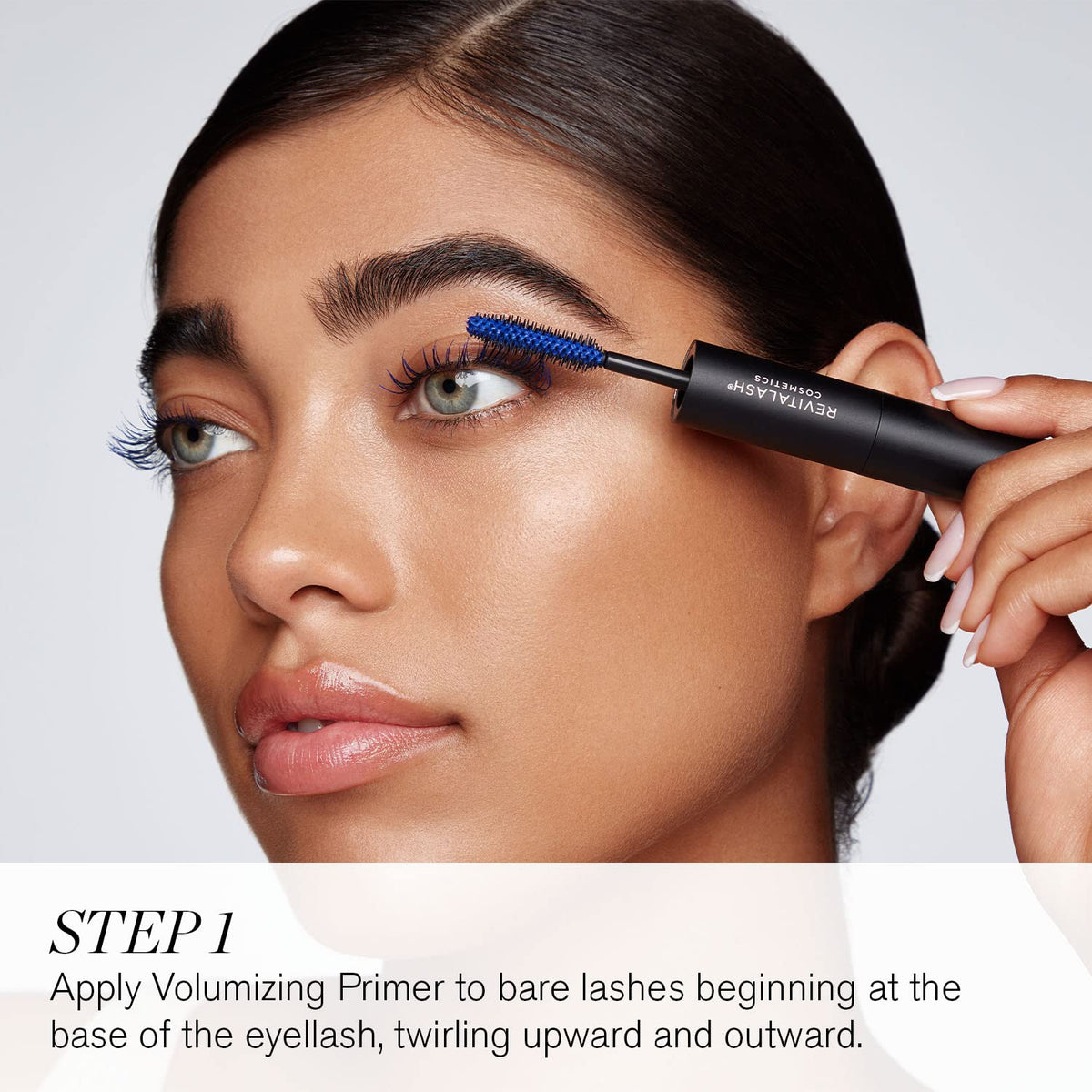 RevitaLash mascara brush detail highlighting volumizing bristles benefit