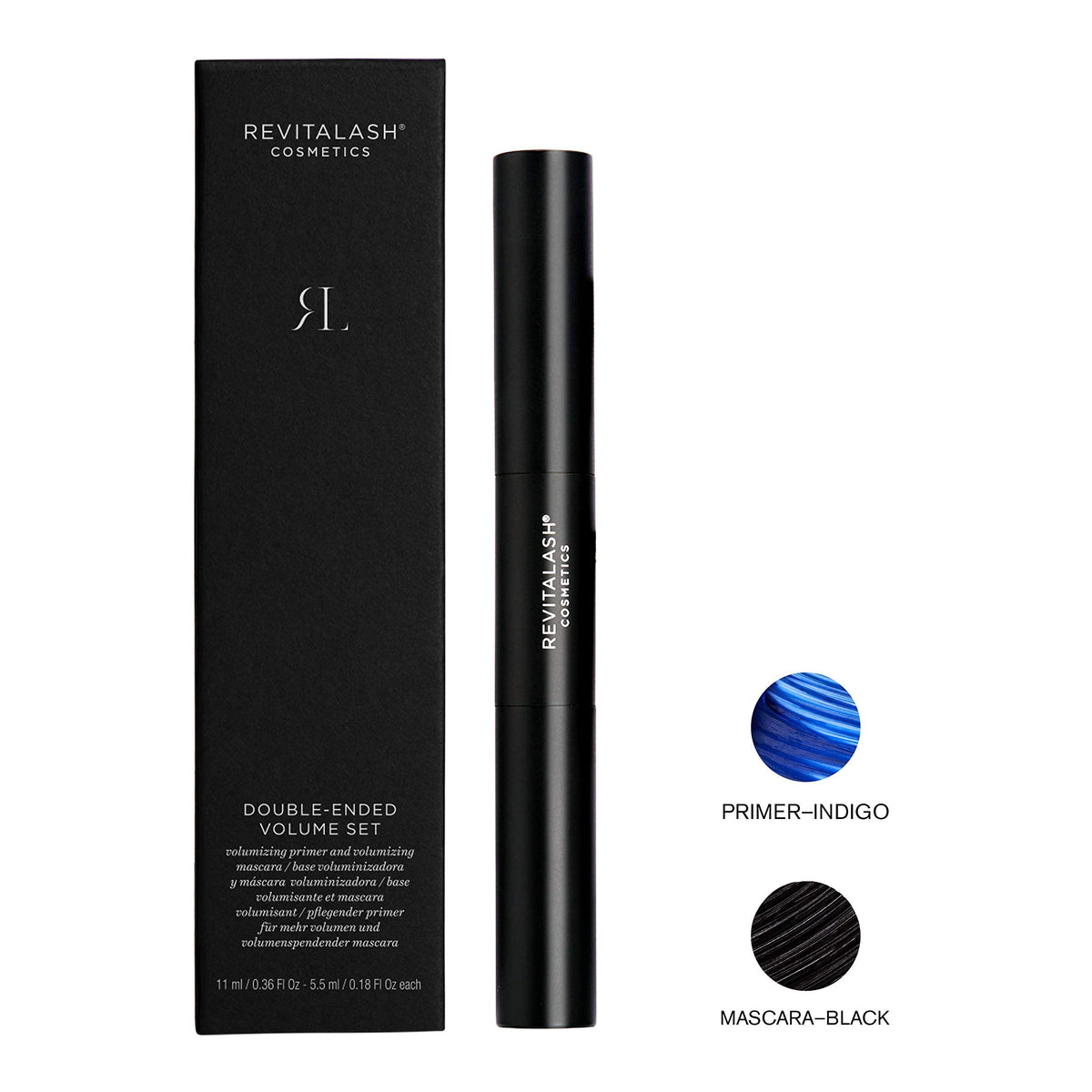 RevitaLash primer wand close-up showing smooth application benefit