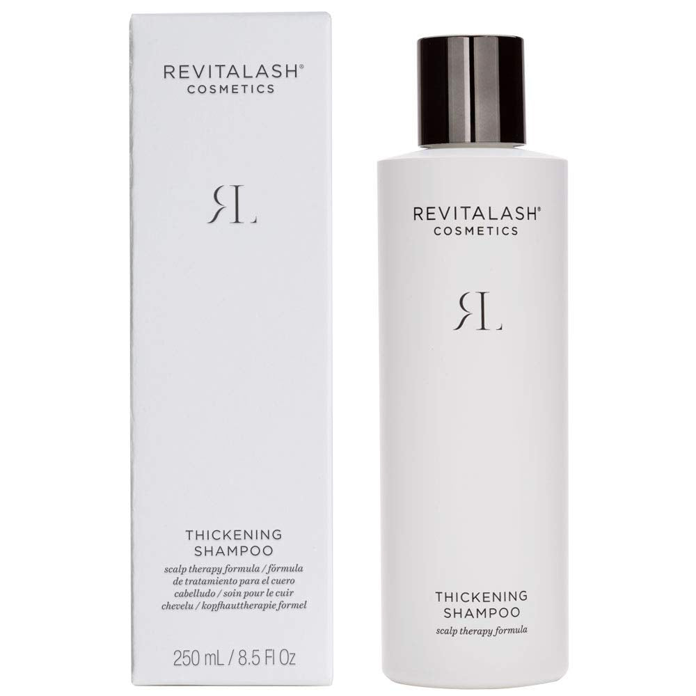RevitaLash shampoo pump close-up demonstrating easy dispensing benefit