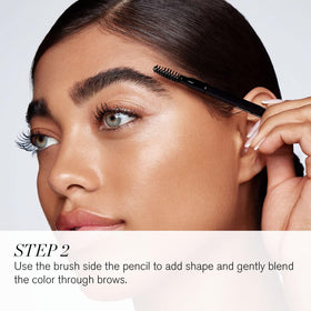 RevitaLash Soft Brown swatches showing buildable shades and finish
