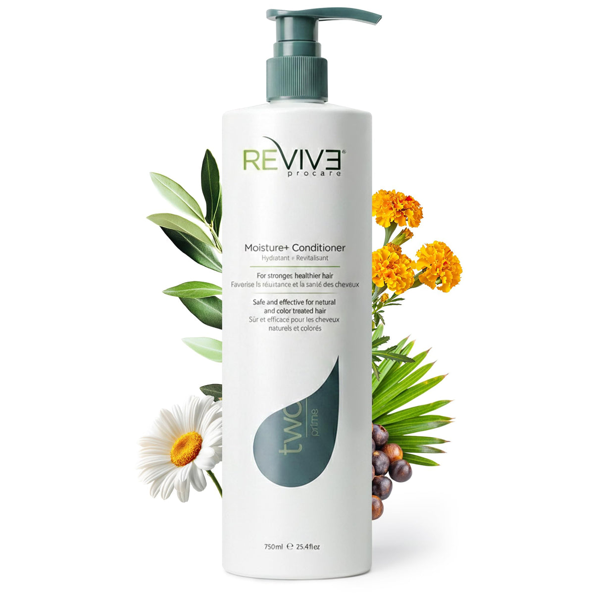 REVIV3 PROCARE front bottle showing Prime Moisture+ benefits and size