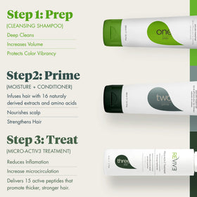 REVIV3 PROCARE shampoo texture close-up demonstrating gentle cleansing action