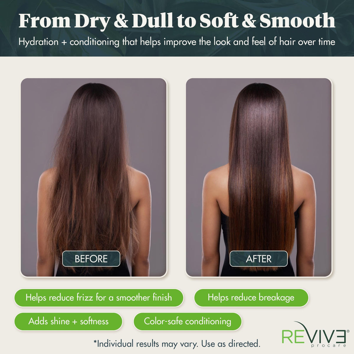 REVIV3 PROCARE 25.4 oz bottle held in hand to show scale and value