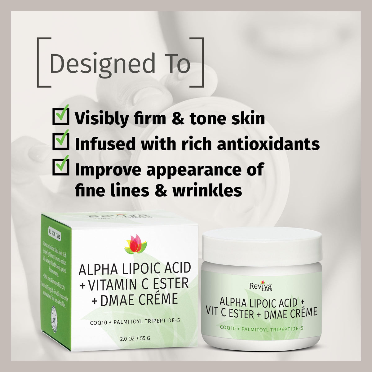 Reviva Labs ingredient concept showing alpha lipoic acid and antioxidant benefit
