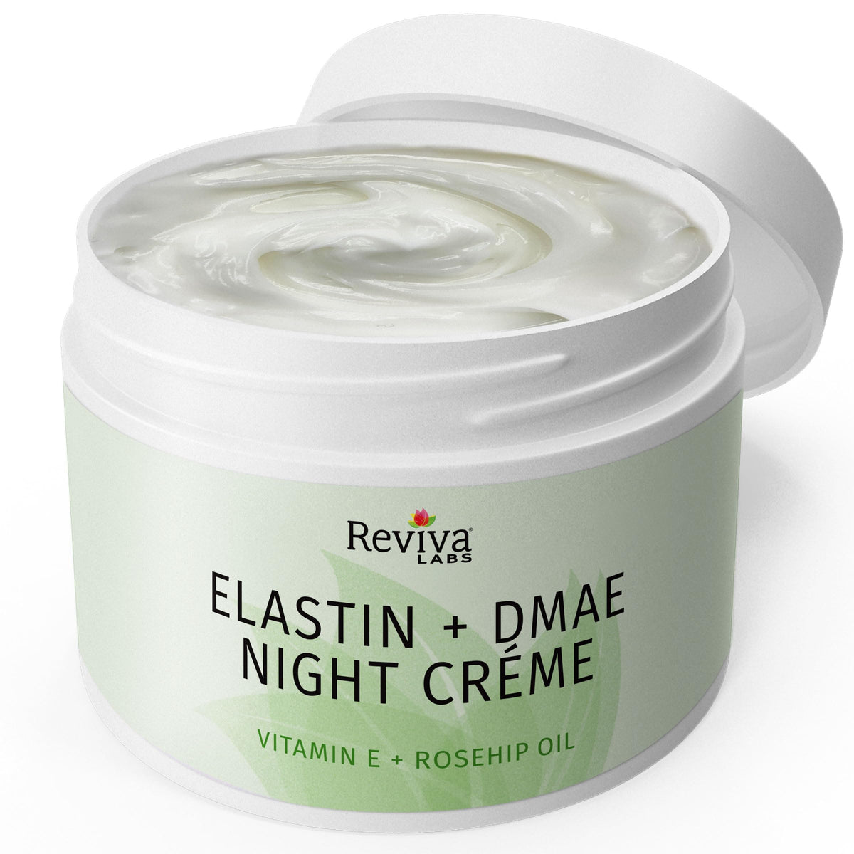 Reviva Labs cream open showing smooth texture and easy spreadability