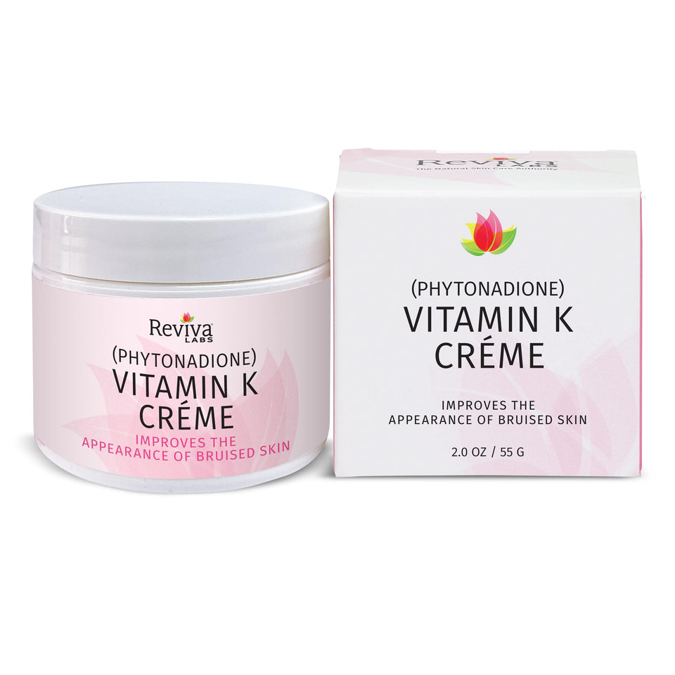 Reviva Labs front jar showing label and compact 2 oz size benefit