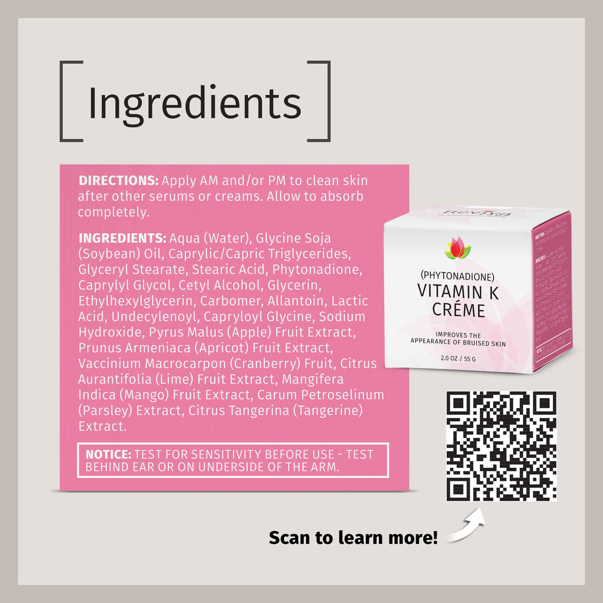Reviva Labs applied to fingertip demonstrating easy application and quick absorption