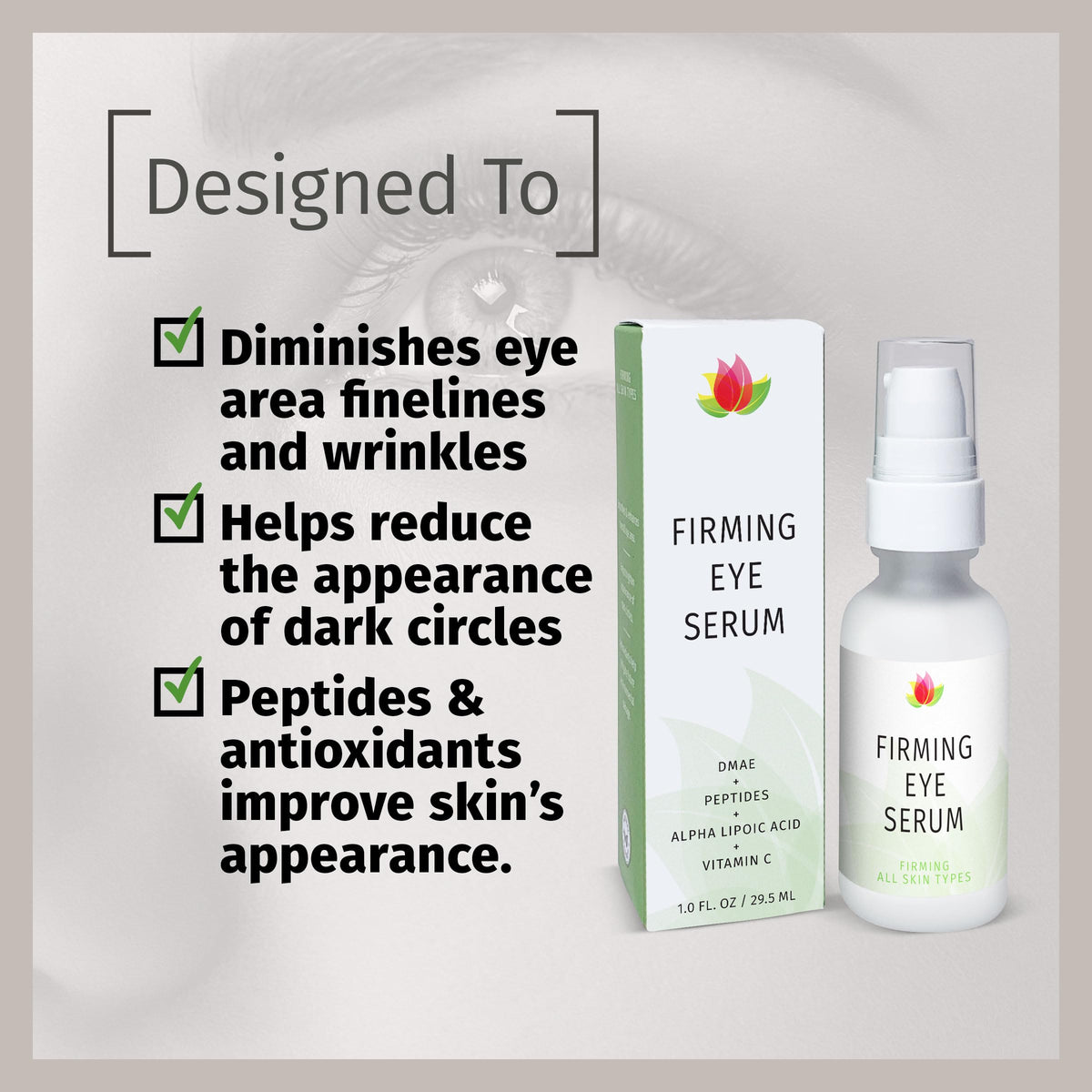 Reviva Labs serum texture close-up illustrating lightweight, fast-absorbing feel